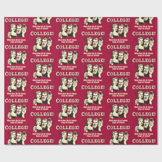 Uni: Was in der Schule Bleibe Geschenkpapier (Flach)