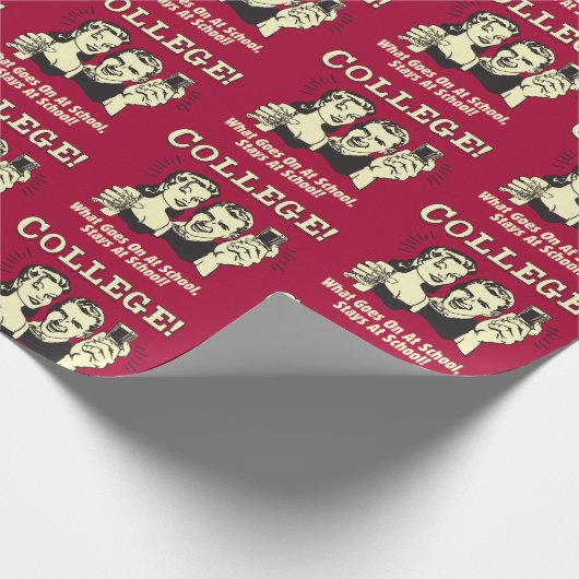 Uni: Was in der Schule Bleibe Geschenkpapier (Ecke)