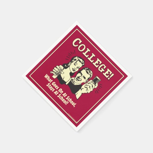 Uni: Was in der Schule Bleibe Serviette (Ecke)