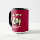 Uni: Was in der Schule Bleibe Tasse (Vorderseite Links)