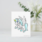 Uni White Postkarte (Stehend Vorderseite)