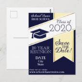 Uni, Wiedersehen-Einladung an Schulen Postkarte (Vorne/Hinten)