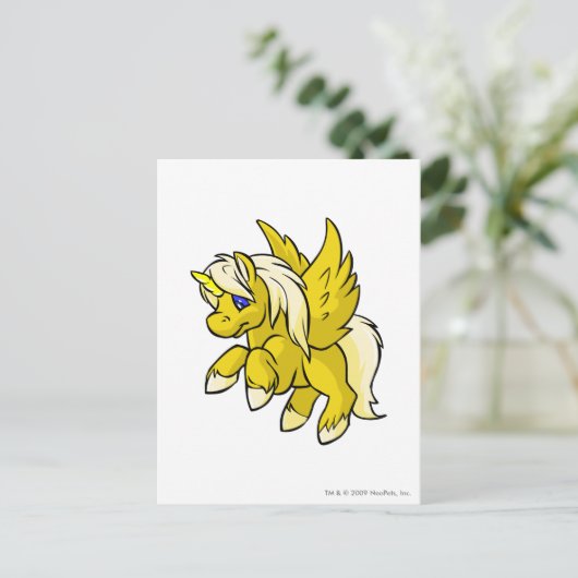 Uni Yellow Postkarte (Stehend Vorderseite)