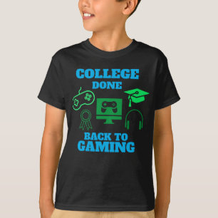 Uni Zurück zu Gaming Abschluss 2022 Funny T-Shirt