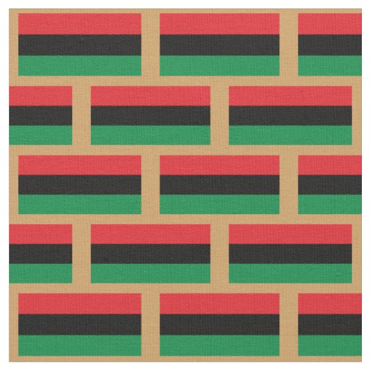 Unia Flag Fabric & Pan African flagmode /gold Stoff (Nahaufnahme)