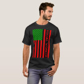 UNIA-Flag für Sozialarbeiter - Afrikanischer Ameri T-Shirt (Vorne ganz)