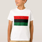 UNIA Flag Pan African Freedom Roots Black Liberati T-Shirt (Vorderseite)
