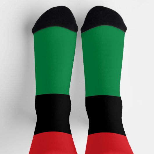 Unia Flag Symbol & Pan African Flag / Kwanzaa Socken (Oben)