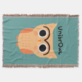 UnibrOwl Unibrow Owl | Funny Niedlich Eyebrows Owl Decke (Vorderseite)
