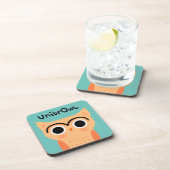UnibrOwl Unibrow Owl | Funny Niedlich Eyebrows Owl Getränkeuntersetzer (Rechte Seite)