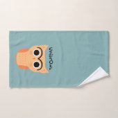 UnibrOwl Unibrow Owl | Funny Niedlich Eyebrows Owl Handtuch (Handtuch)