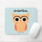 UnibrOwl Unibrow Owl | Funny Niedlich Eyebrows Owl Mousepad (Mit Mouse)