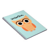 UnibrOwl Unibrow Owl | Funny Niedlich Eyebrows Owl Notizblock (Rechte Seite)