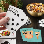 UnibrOwl Unibrow Owl | Funny Niedlich Eyebrows Owl Spielkarten (In Situ)