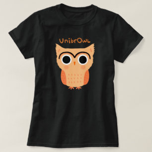 UnibrOwl Unibrow Owl   Funny Niedlich Eyebrows Owl T-Shirt