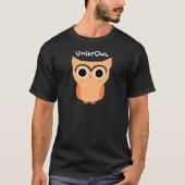 UnibrOwl Unibrow Owl | Funny Niedlich Eyebrows Owl T-Shirt (Vorderseite)