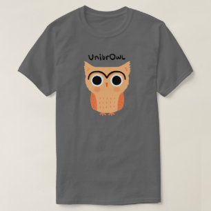 UnibrOwl Unibrow Owl Funny Niedlich Eyebrows Owl T-Shirt