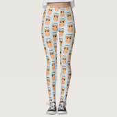 UnibrOwl Unibrow Owl | Funny Niedlich Owl Pattern Leggings (Vorderseite)