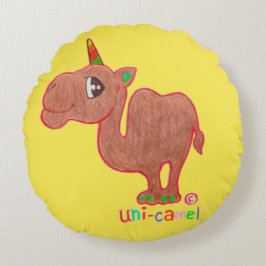 UniCamel-Pillow Rundes Kissen
