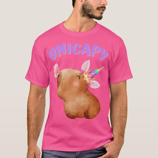 Unicapy Magical Unicorn Capybara T-Shirt (Vorderseite)