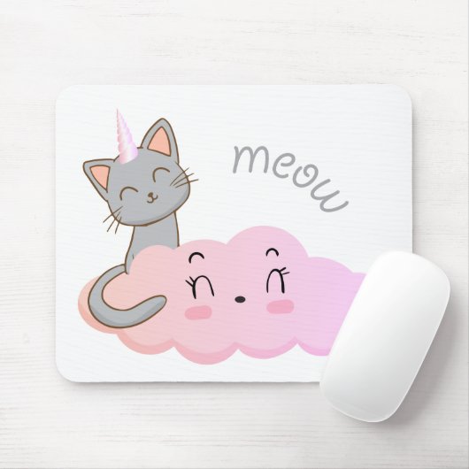 Unicat Cloud Mäuse-Pad Mousepad (Mit Mouse)