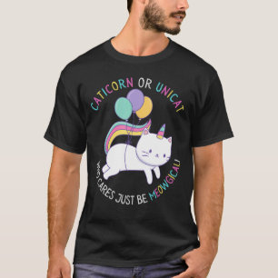 Unicat oder Caticorn, die sich selbst kümmern, Uni T-Shirt