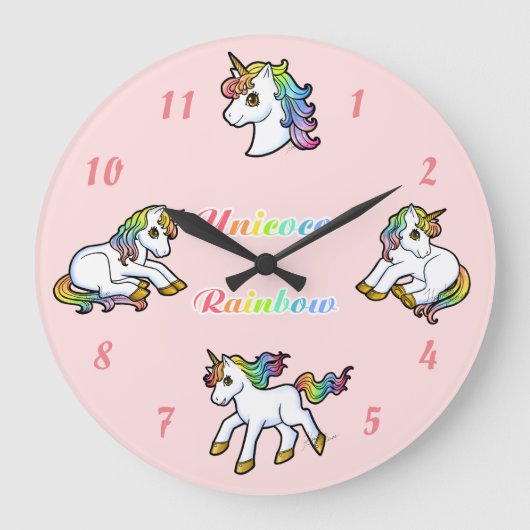 Unicoco clock(round) große wanduhr (Vorderseite)