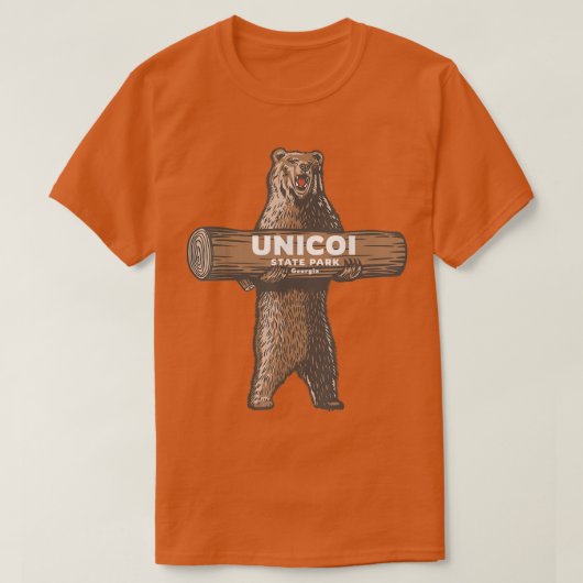 Unicoi Staat Park Georgia GA Bear Vacation Souveni T-Shirt (Design vorne)