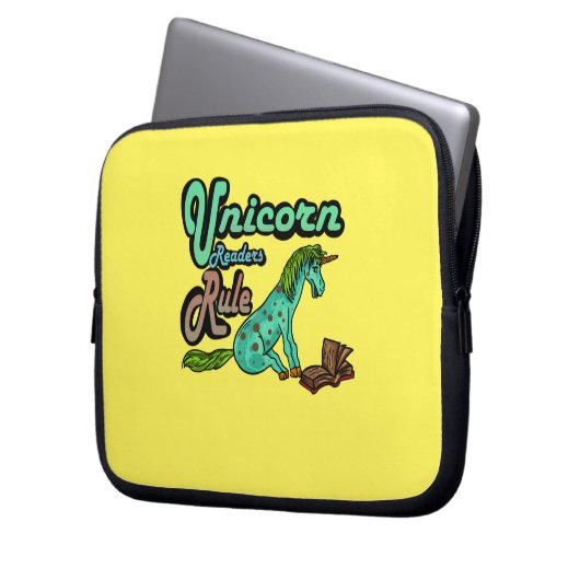 Unicorader Regelbuchstäbchen Laptopschutzhülle (Vorderseite Links)