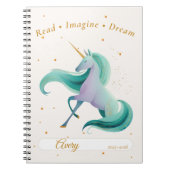 Unicorading Journal - Personalisiert Name & Jahr Notizblock (Vorderseite)
