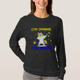 Unicordown Syndrome Awareness Extra Chromosome A T-Shirt