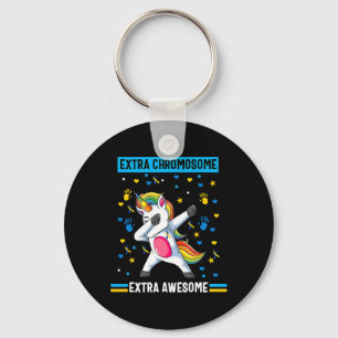Unicordown Syndrome Awareness Extra Chromosome E Schlüsselanhänger
