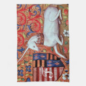 UNICORE UND FANTASY-BLUME, MOTIFS-MONOGRAMM HANDTUCH (Vertikal)