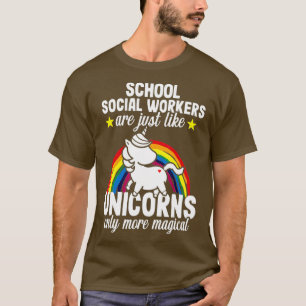 Unicorer-Lehrer-Geschenk für Sozialarbeiter T-Shirt