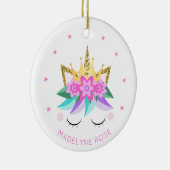 Unicoress Princess Niedlich Girly Glitzer Personal Keramik Ornament (Rechts)