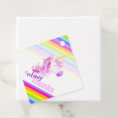 Unicorfarbene Regenbogenstreifen Geschenkanhänger (Beispiel)