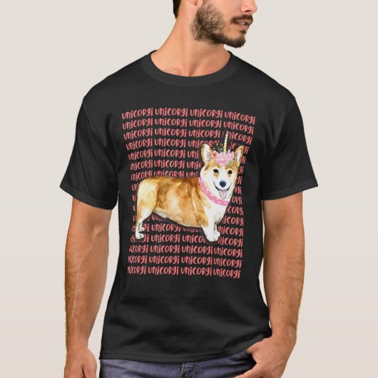 Unicorgi Corgicorn Unicocrn Corgi T-Shirt (Vorderseite)