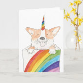 Unicorgi-Karte Karte (Gelbe Blume)