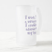 Unicorms_idiots Mattglas Bierglas (VorderseiteRechts)