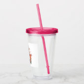 UNICORN 16oz, Fuchsia Pink Acryltrinkbecher (Links)