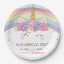 Unicorn 1. Geburtstag Party Rainbow Niedlich