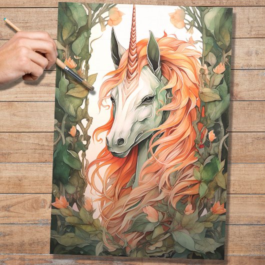 Unicorn 2 Decoupage Paper Seidenpapier