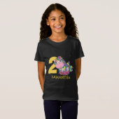 Unicorn 2. Geburtstag T - Shirt (Vorne ganz)