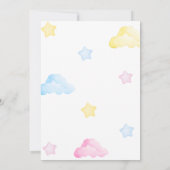 Unicorn 3RD Birthday Magical Party Einladung (Rückseite)