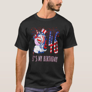 UNICORN 46. Geburtstag 4. Juli Neujahr 46 Jahr T-Shirt