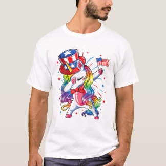 Unicorn 4. Juli Girls T-Shirt