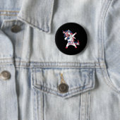 Unicorn 4. Juli I Independence Day Shirt Button (Beispiel)