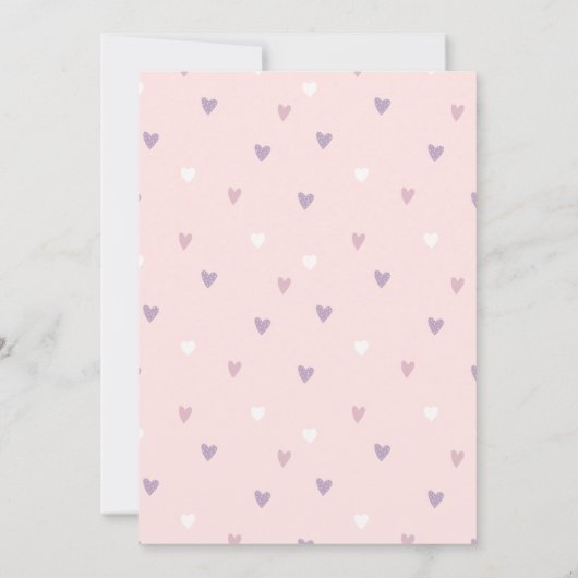 Unicorn 4th Birthday Invitation. Editable Rainbow Einladung (Rückseite)