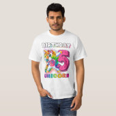 Unicorn 5 Dabbing Einhorn T-Shirt (Vorne ganz)