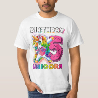Unicorn 5 Dabbing Einhorn T-Shirt